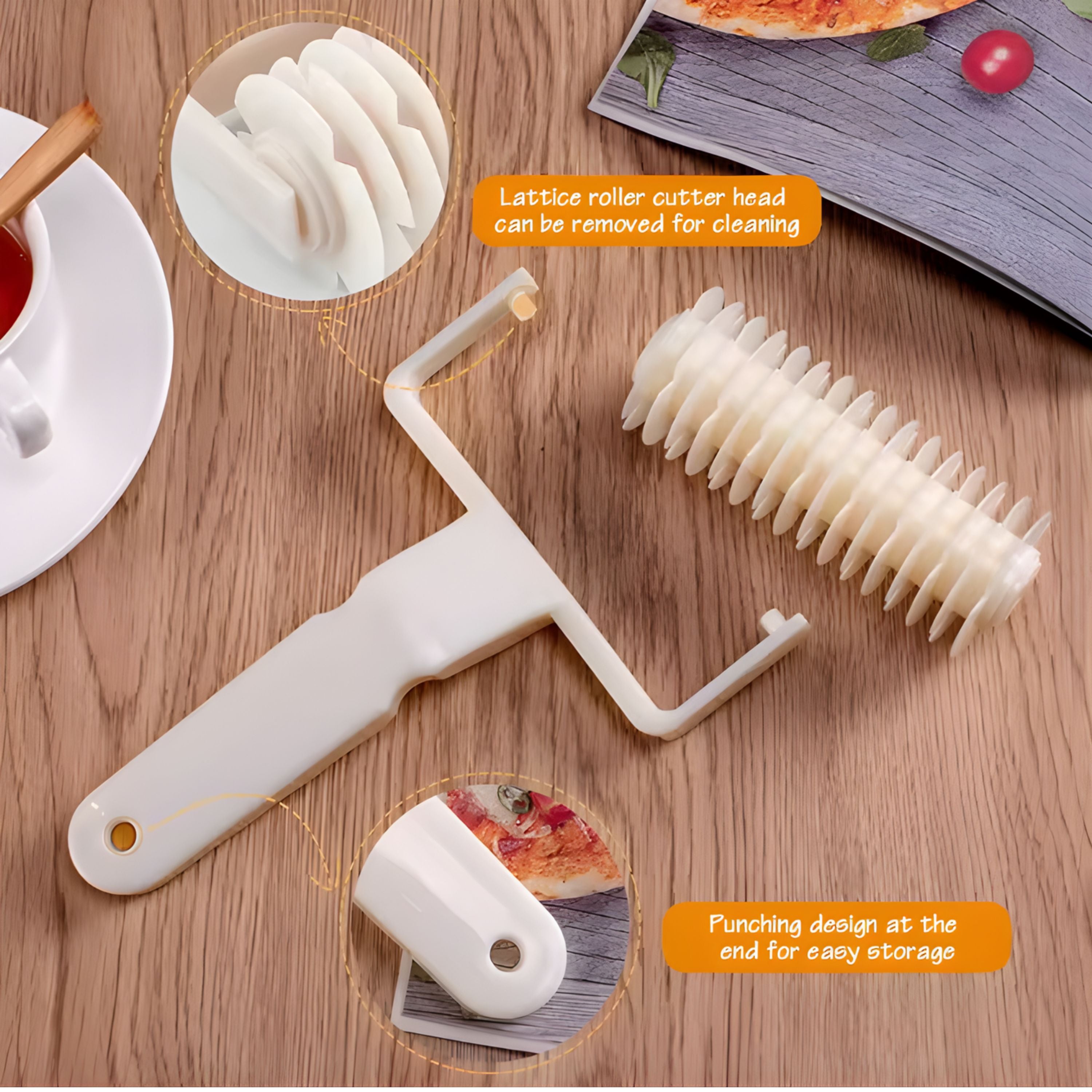 Kitcheniva Lattice Dough Cutter for Pies and Pastries