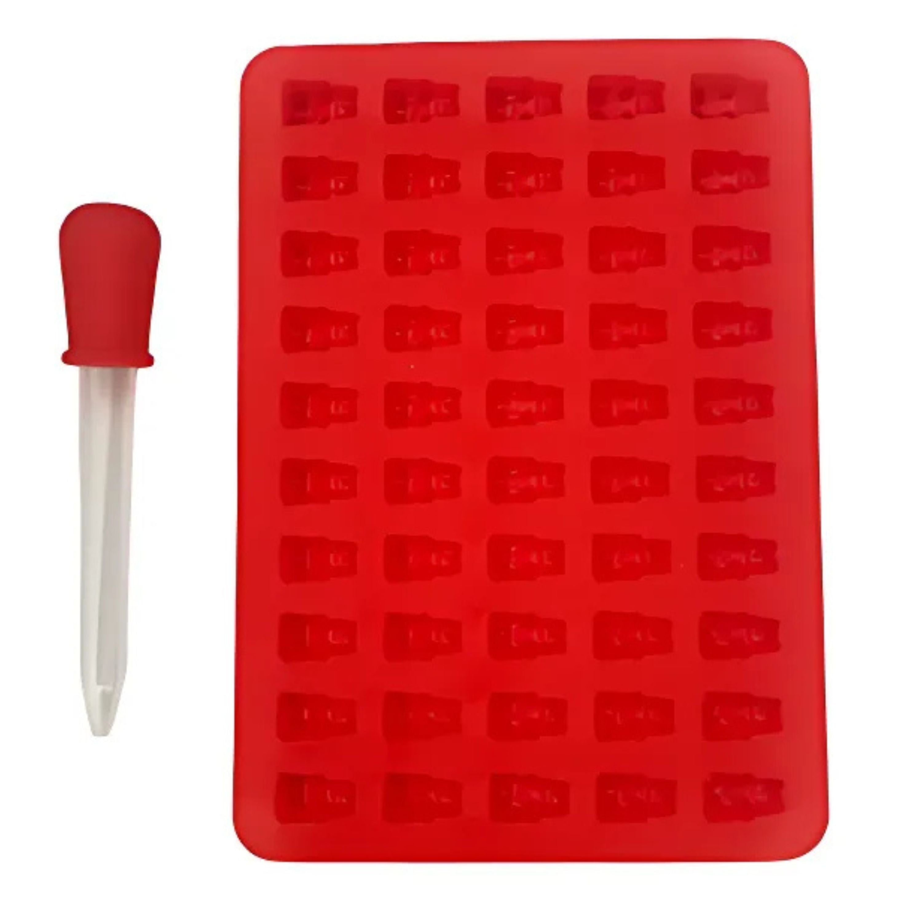 Kitcheniva Silicone Gummy Bear Mold with Dropper, 1 Pc Red