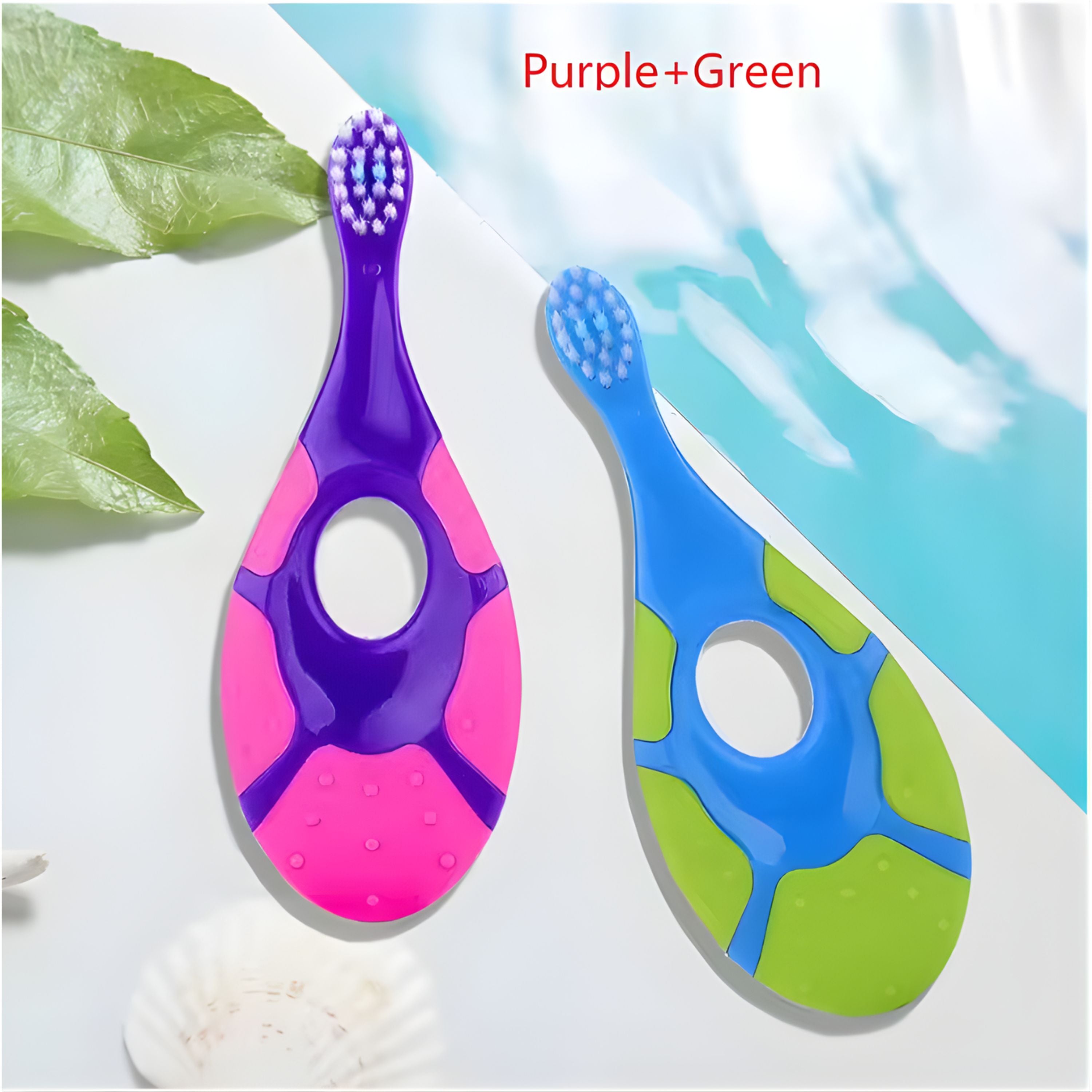 Kitcheniva Children's Non-Slip Toothbrush 2 Pcs