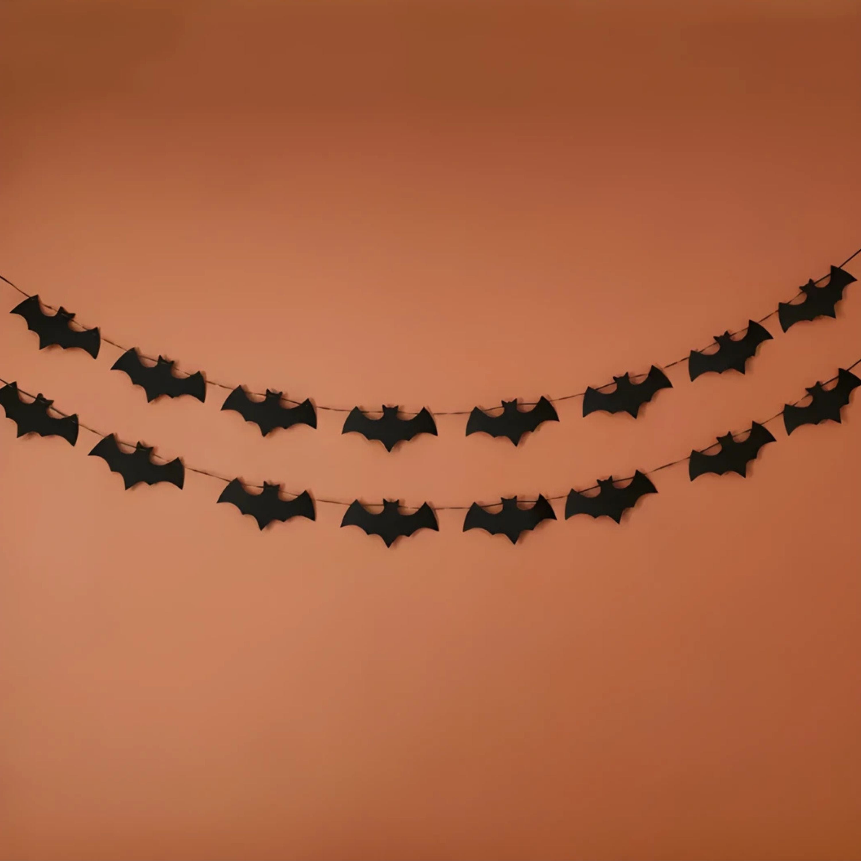 Kitcheniva Halloween Bat Garland 2 Pack – Hanging Decorations for Spooky Party & Haunted House
