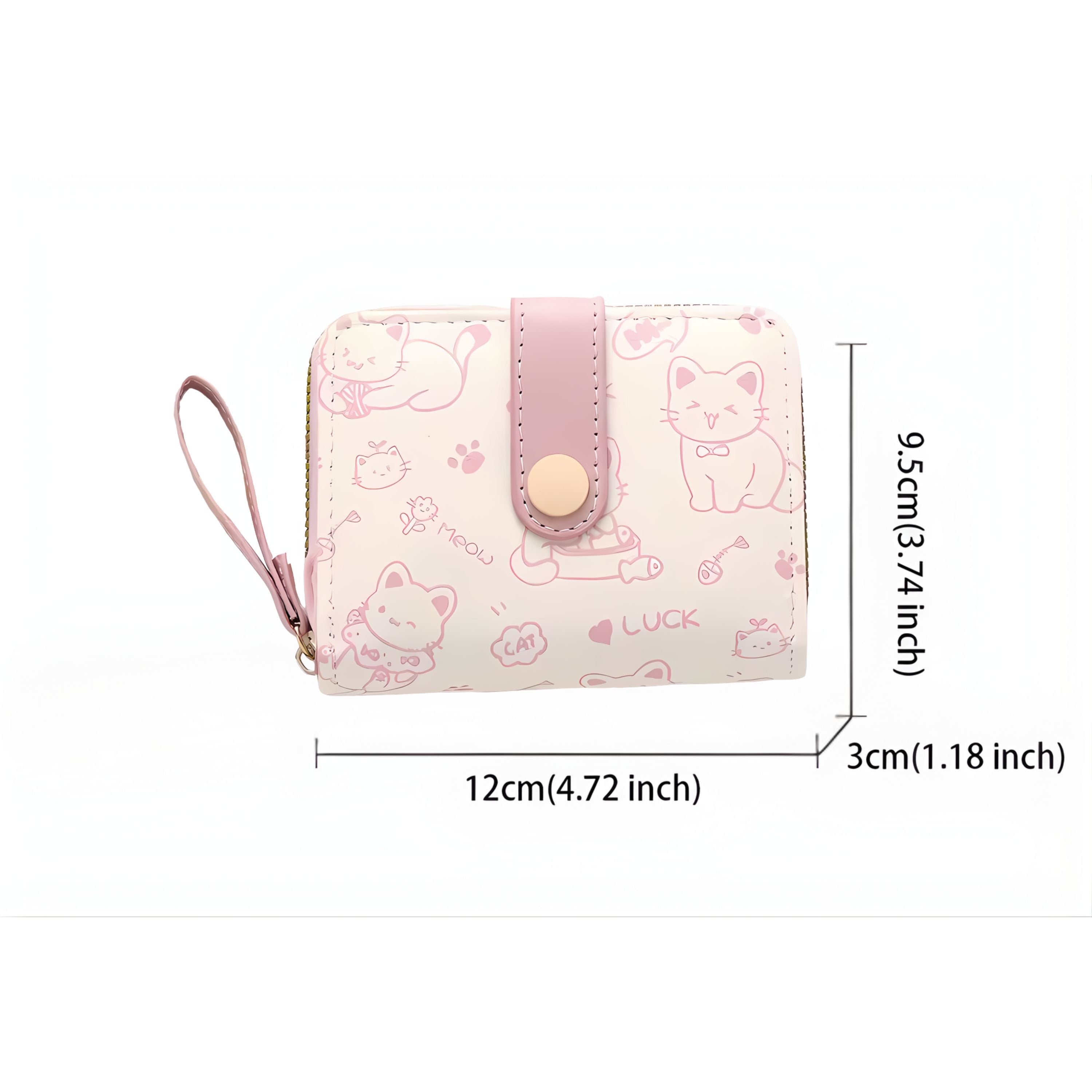 Kitcheniva Cute Cat Wallet, Pink