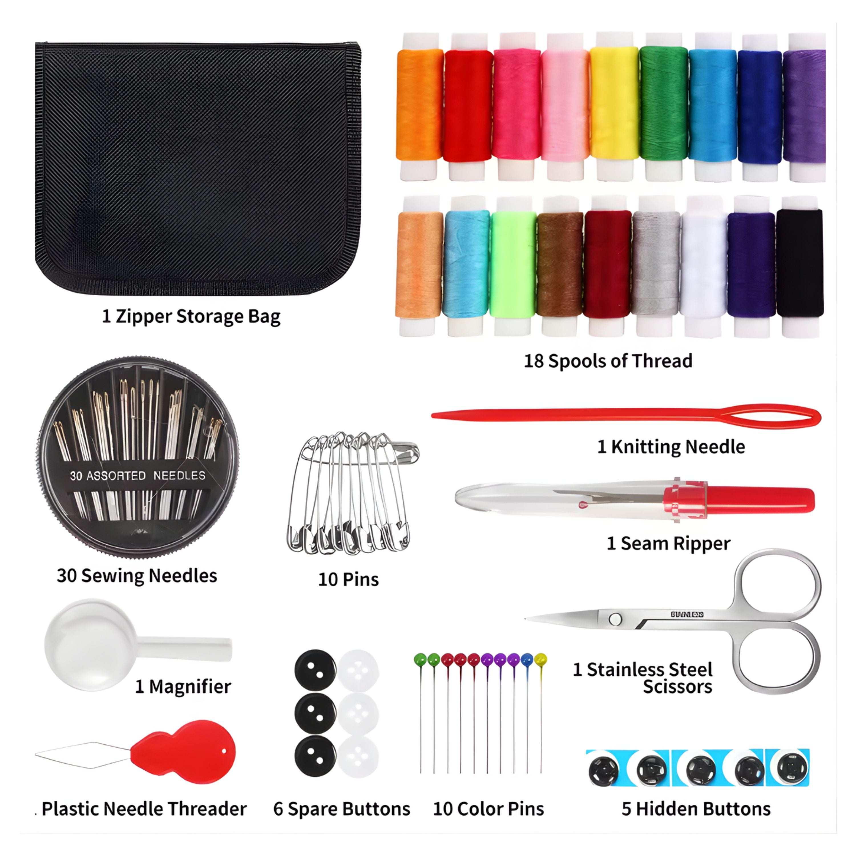 Kitcheniva Compact Sewing Kit 85 Pcs