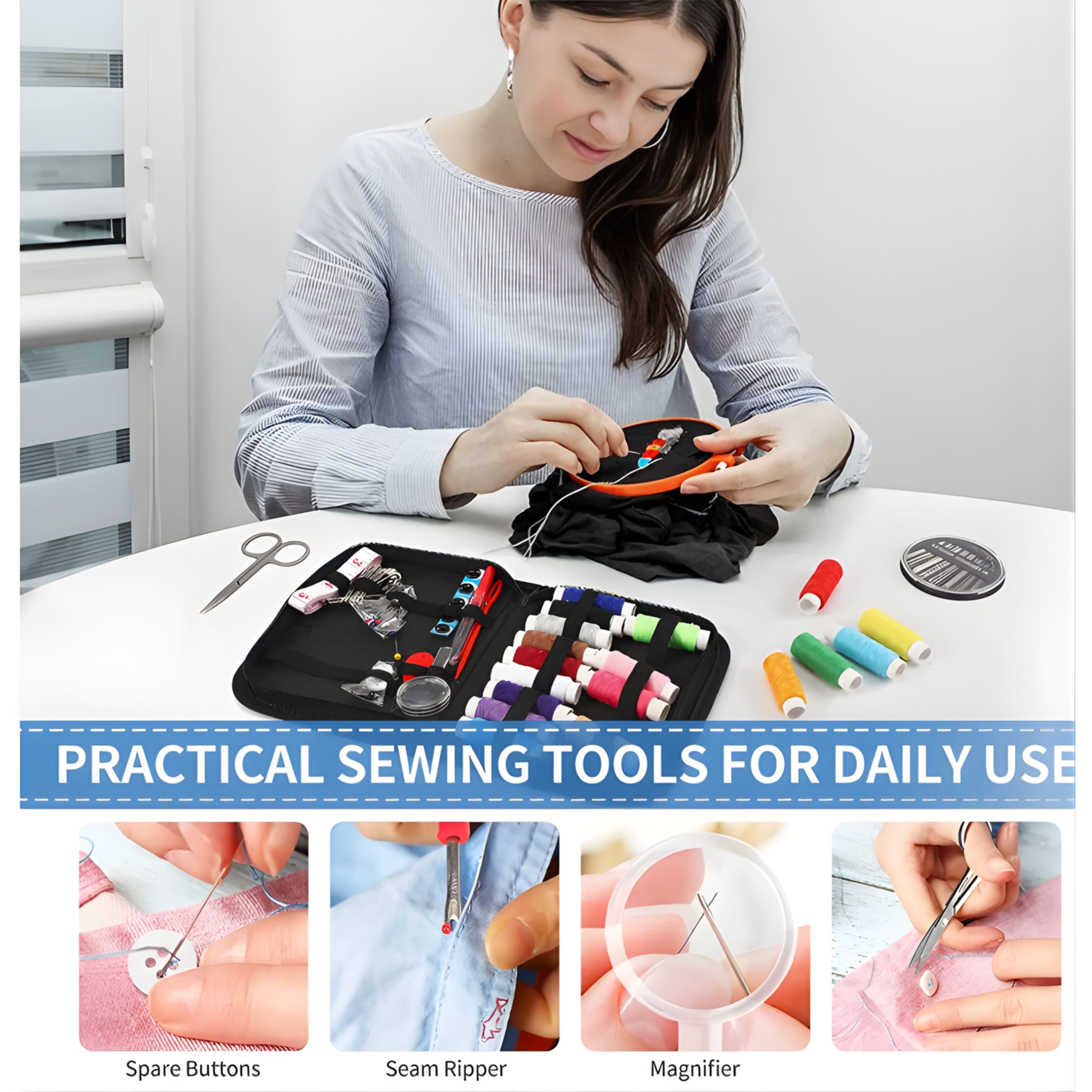 Kitcheniva Compact Sewing Kit 85 Pcs
