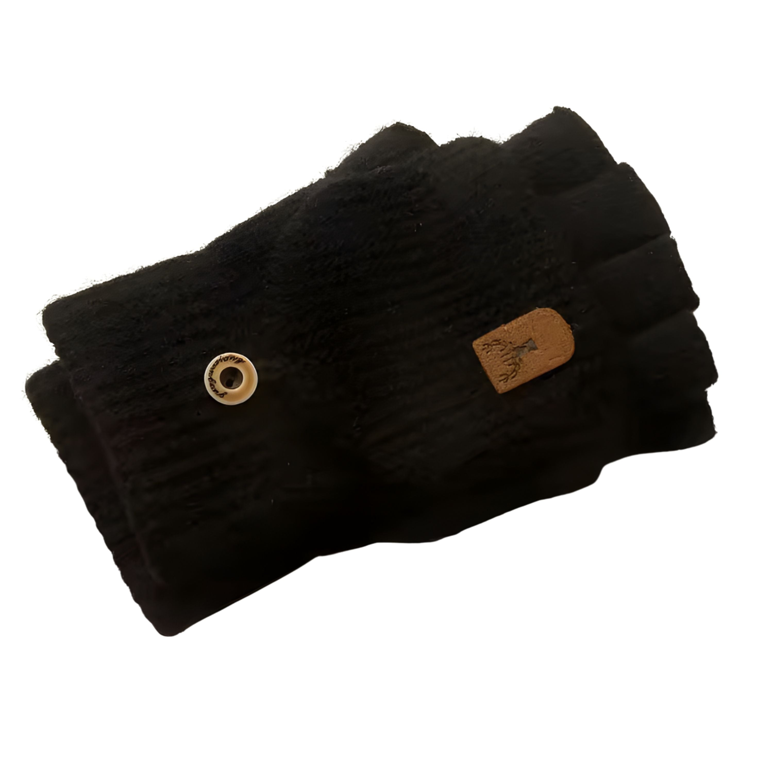 Kitcheniva Convertible Fingerless Winter Gloves Black – Flip-Top Mittens