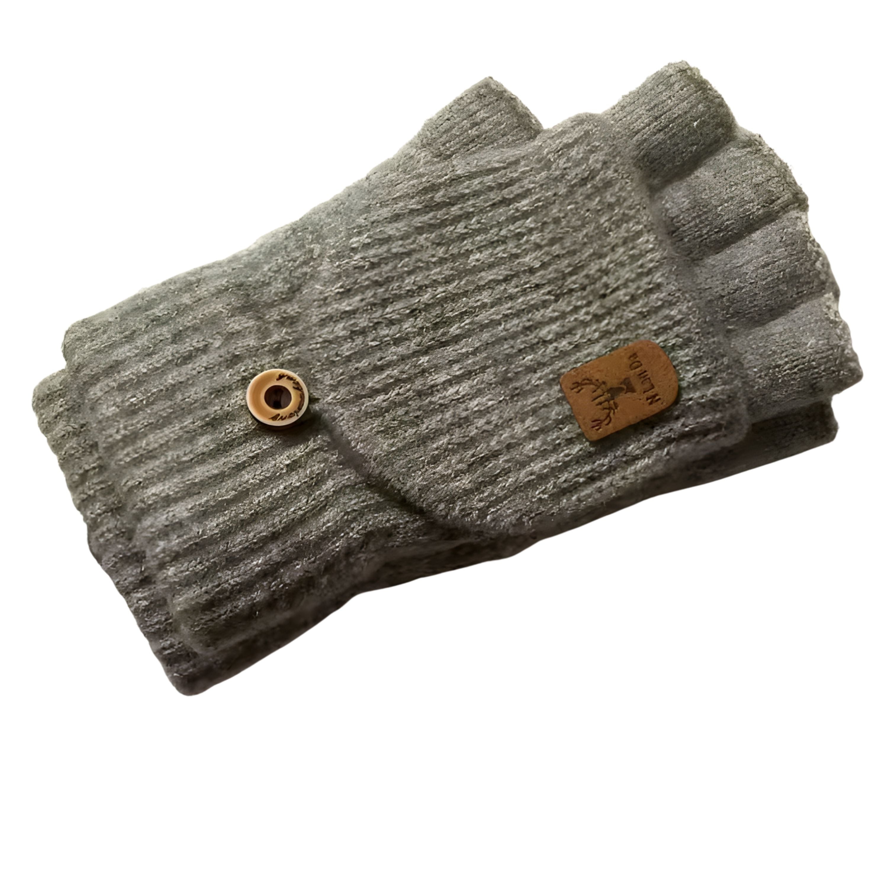 Kitcheniva Convertible Fingerless Winter Gloves Gray – Flip-Top Mittens