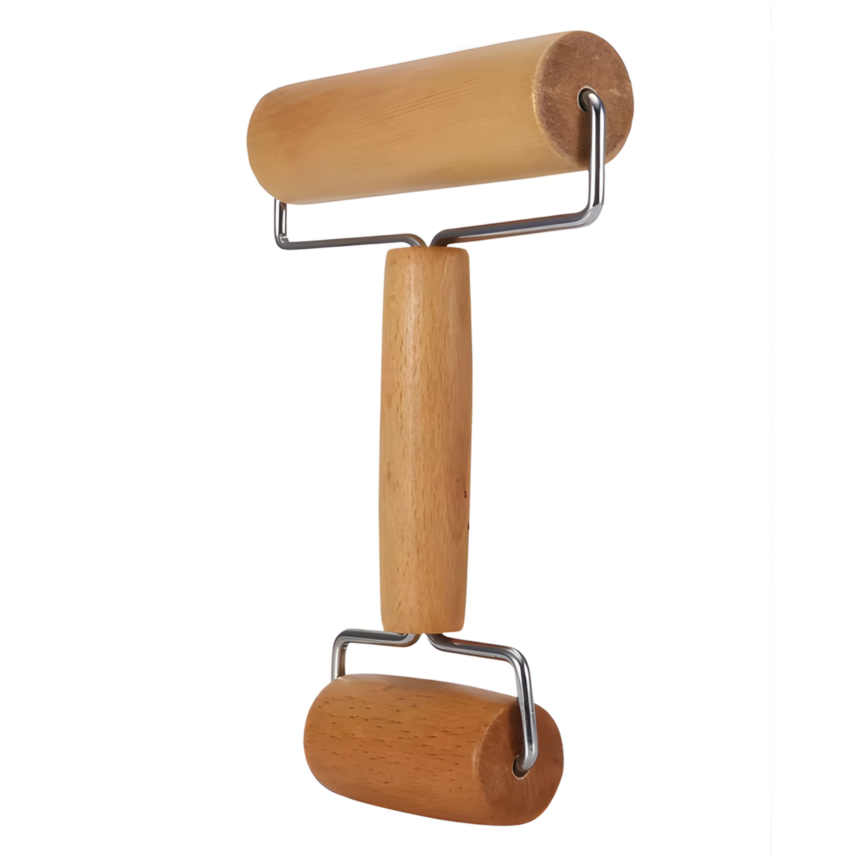 Kitcheniva Double-Headed Wooden Dough Rolling Pin - For Pizza, Pastry, Pie