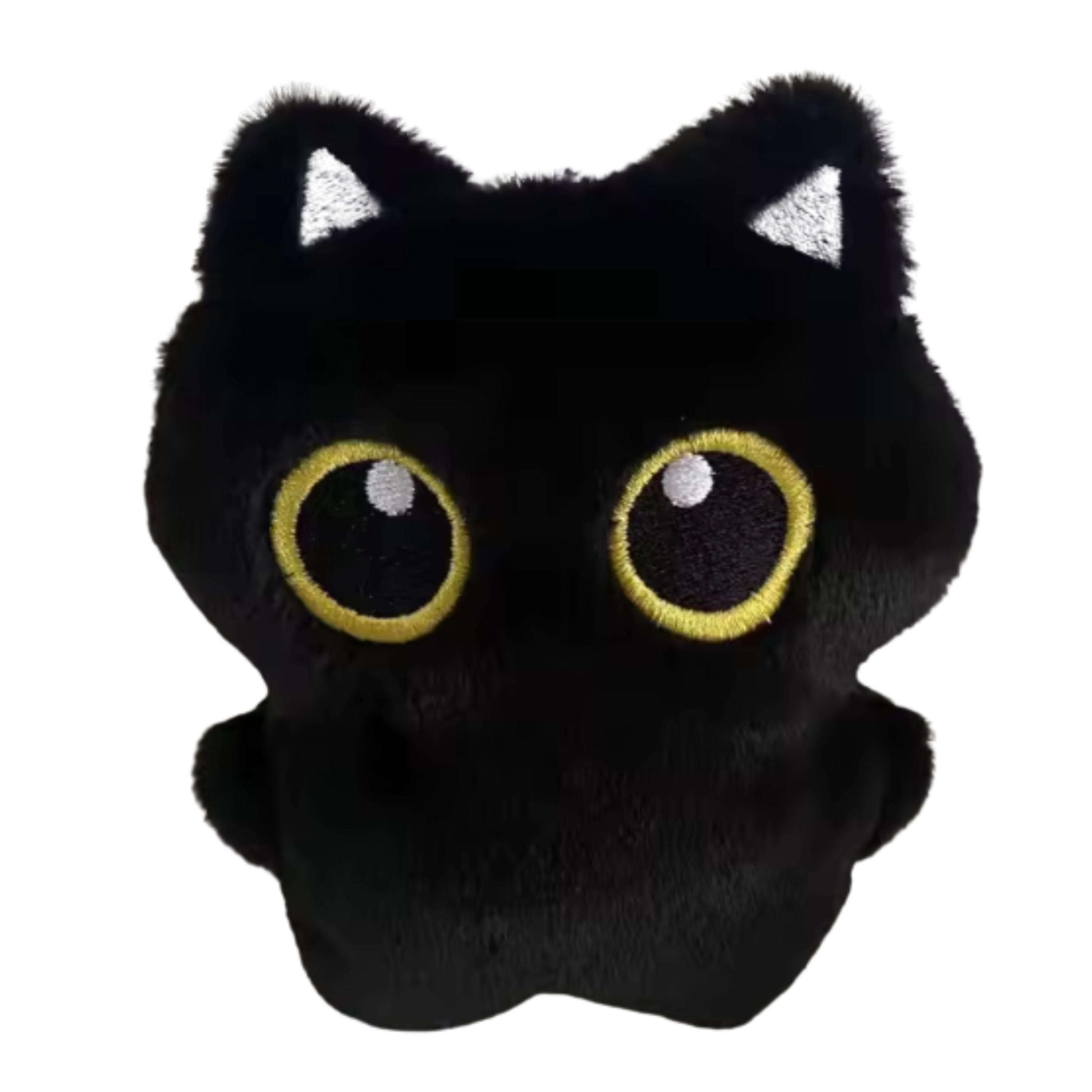 Kitcheniva 4" Small Black Cat Plush Toy Pendant