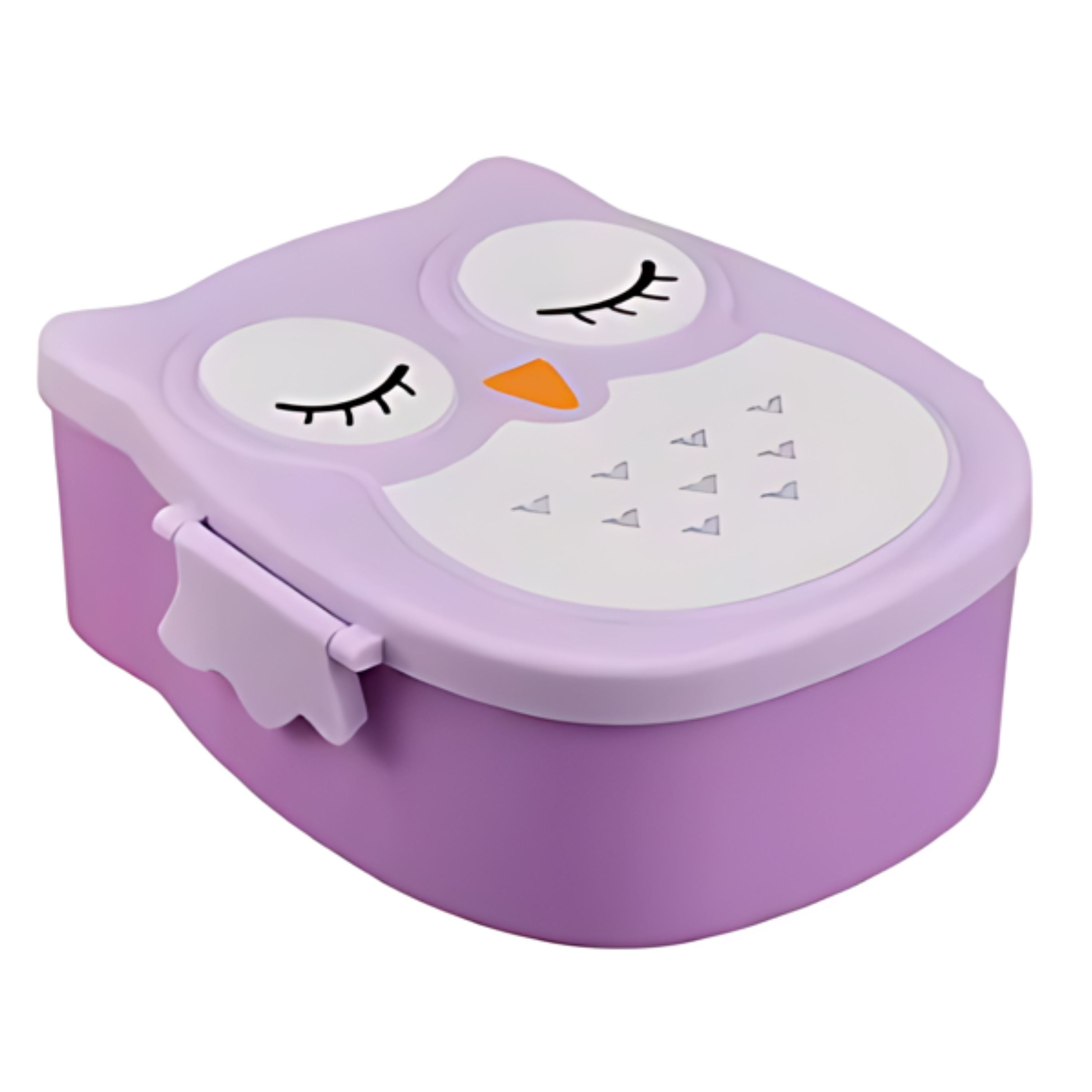 Kitcheniva Owl Shaped Lunch Box With Compartments Purple