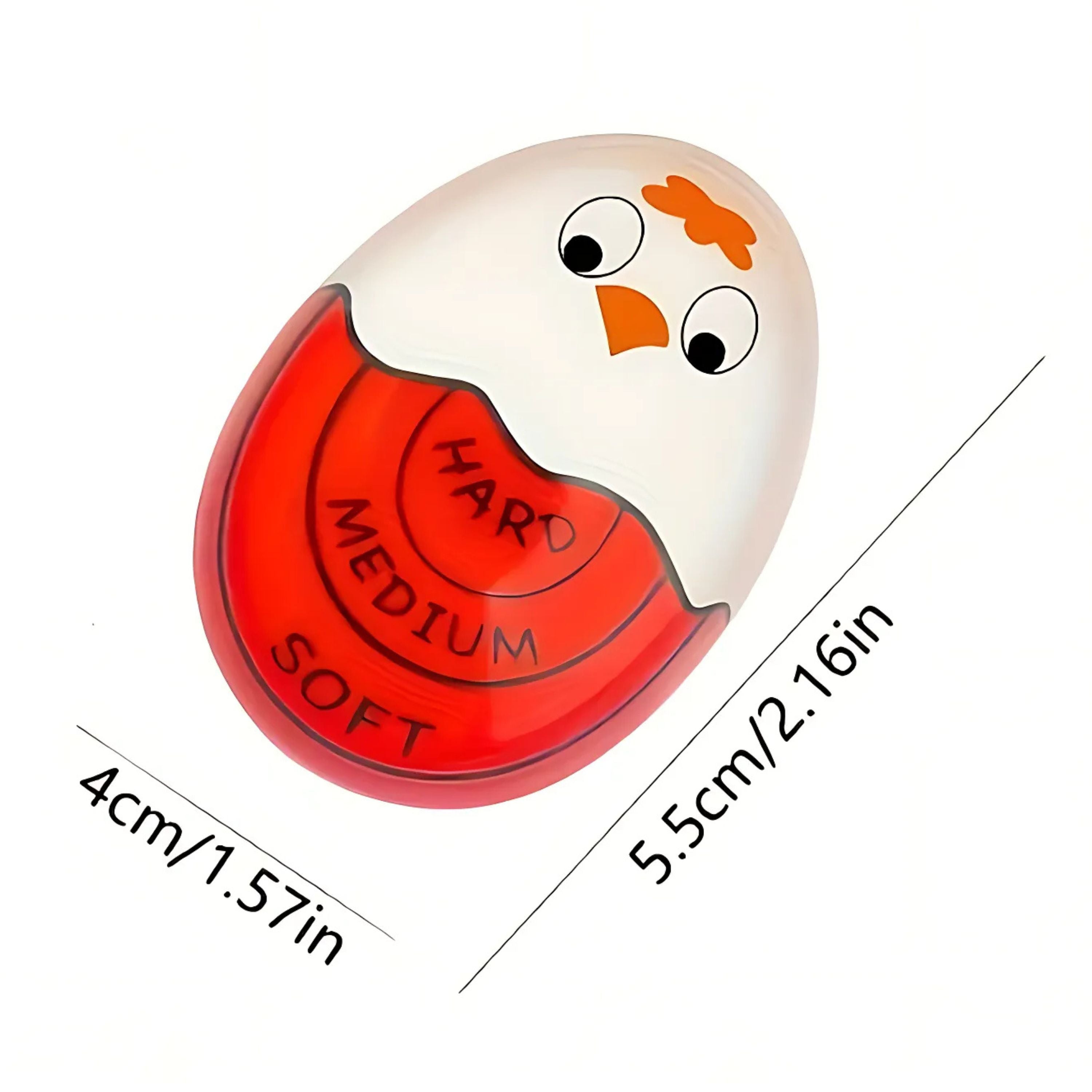 Kitcheniva Egg Timer for Boiling Eggs - Color Changing Egg Doneness Indicator for Perfect Soft, Medium & Hard Boiled Eggs