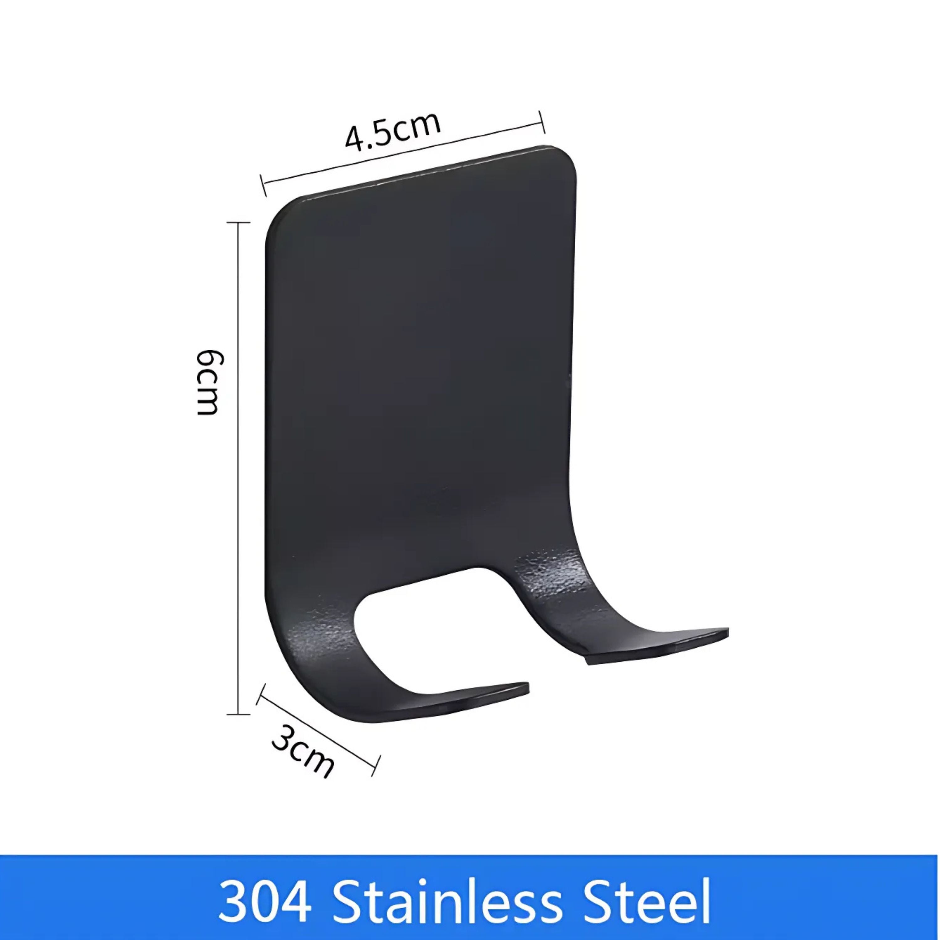 Kitcheniva Stainless Steel Razor Holder 2 Pcs, Black