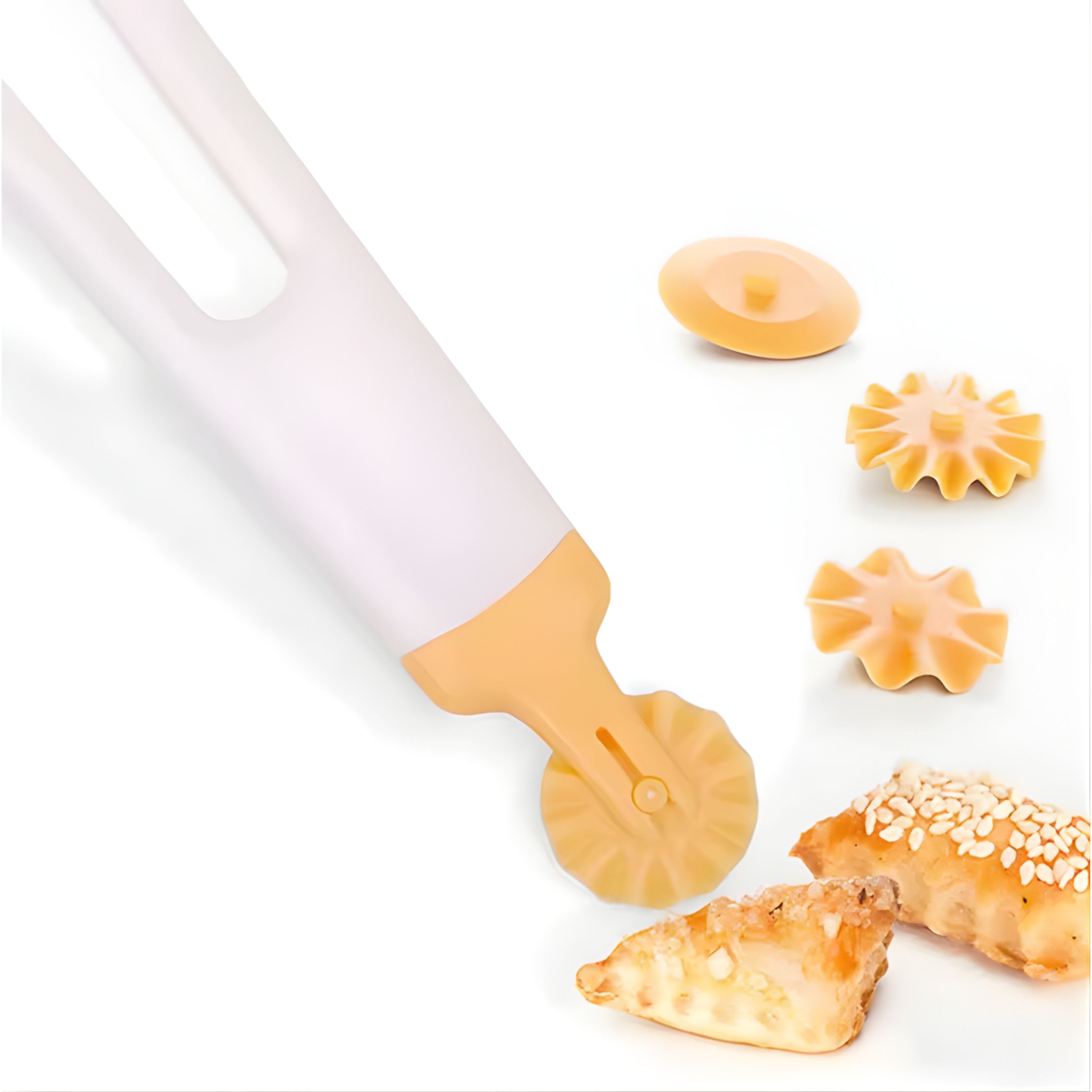 Kitcheniva Plastic Rolling Dough Cutter - For Pizza, Pasta, Pie, Pastry