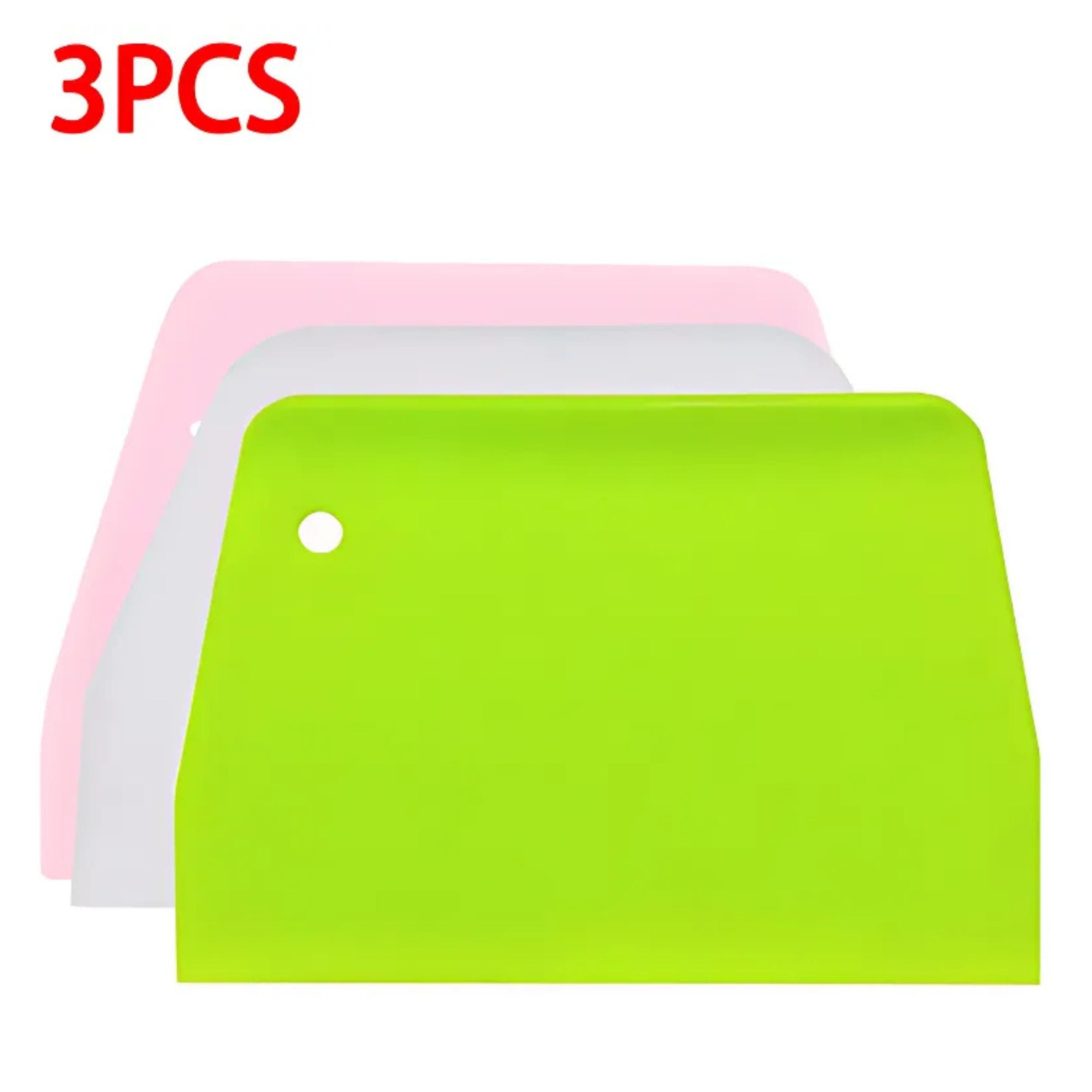 Kitcheniva Plastic Dough Scrapper and Chopper 3 Pcs