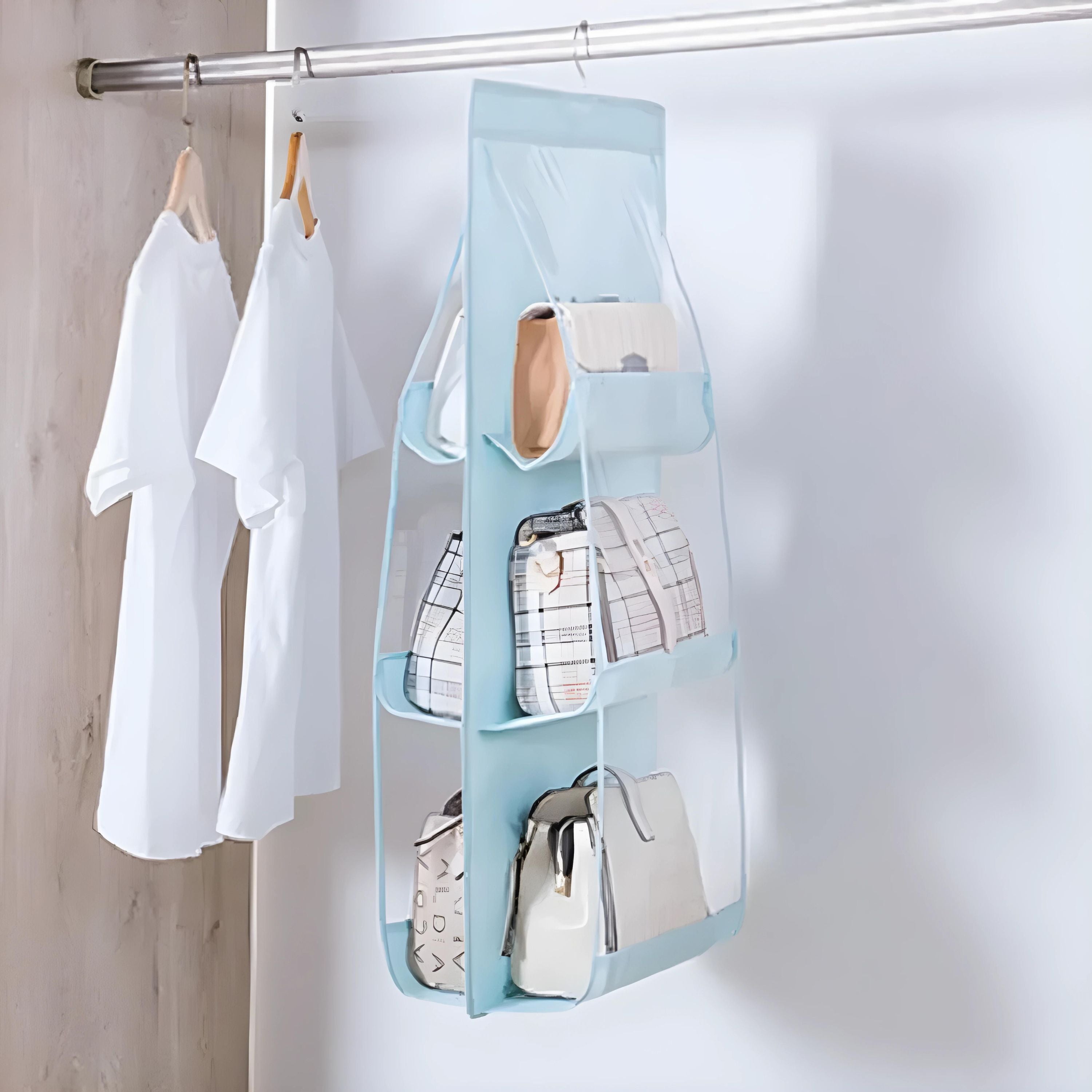 Kitcheniva Hanging Handbag Organizer 6 Pockets