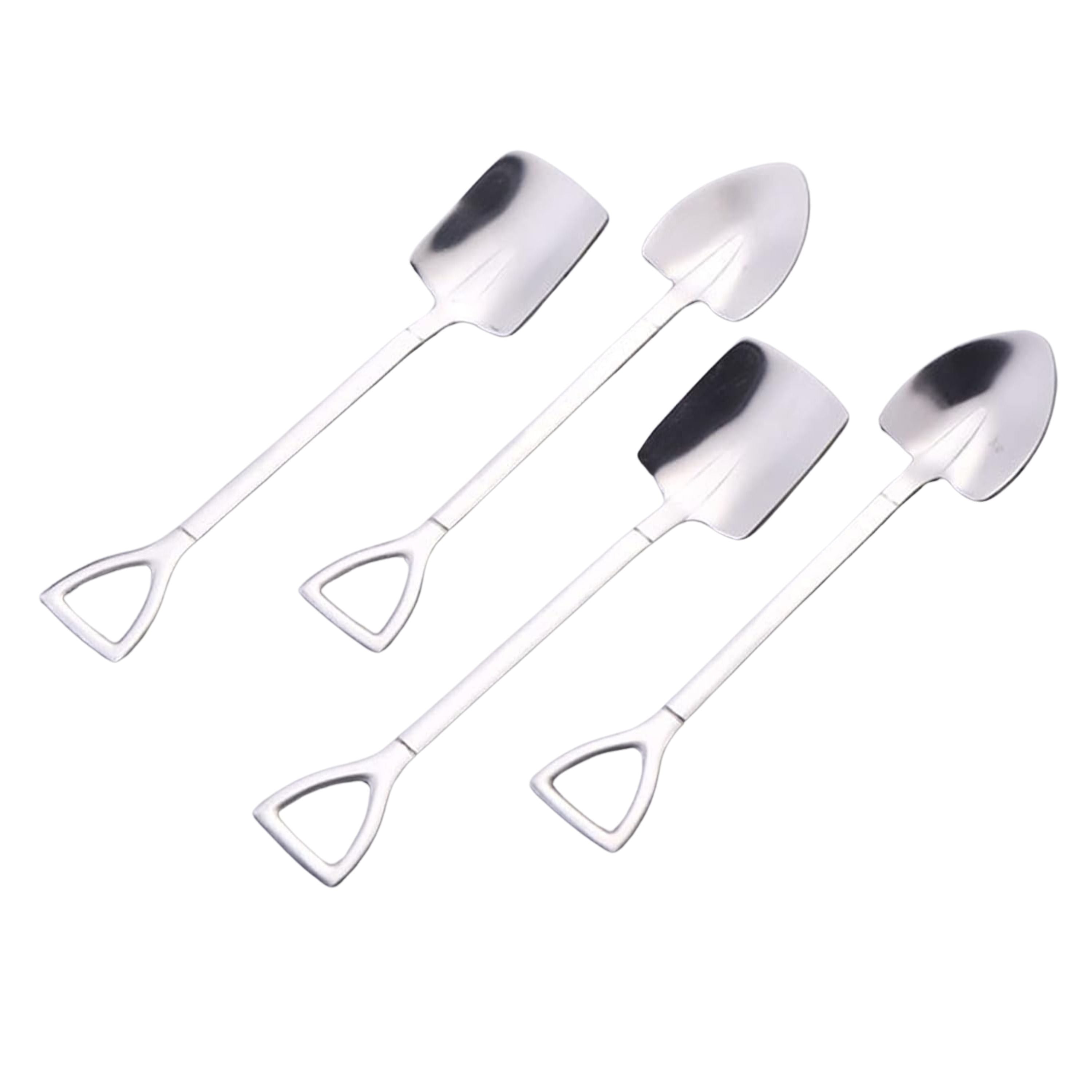 Kitcheniva Stainless Steel Dessert Shovel Teaspoons 6 Pcs