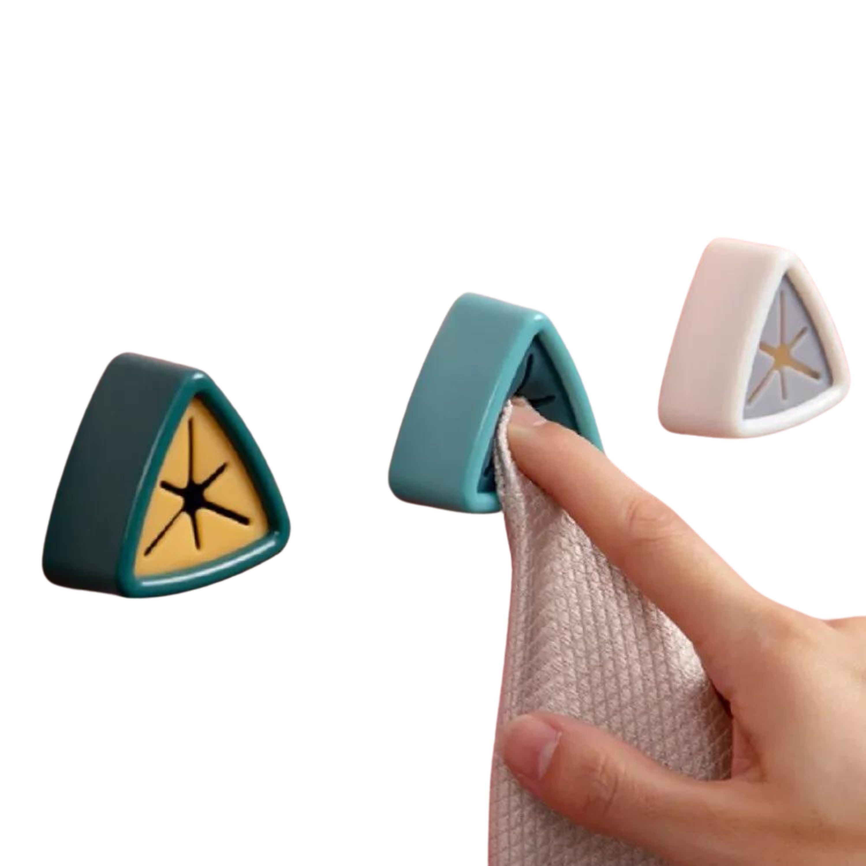 Kitcheniva Self-Adhesive Towel Holders Set 4 Pcs