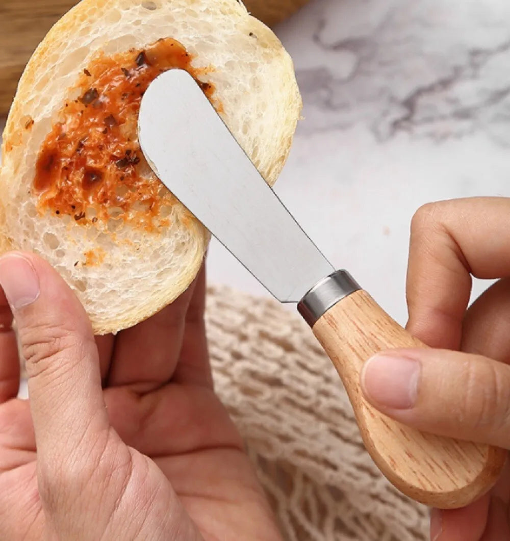 Kitcheniva Stainless Steel Cheese Knife Set 4 Pcs