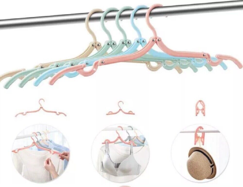 Kitcheniva 4-PCS Travel Hangers Folding