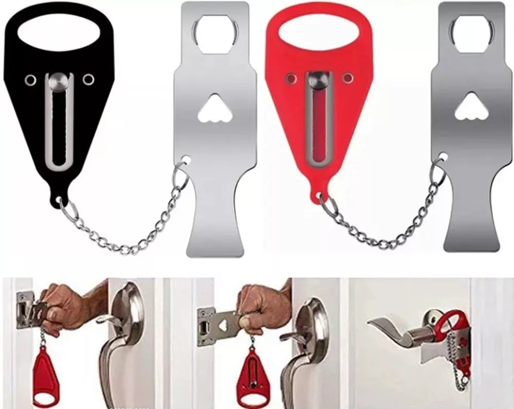 Kitcheniva Portable Door Lock Home Security Anti Theft 2 Pcs