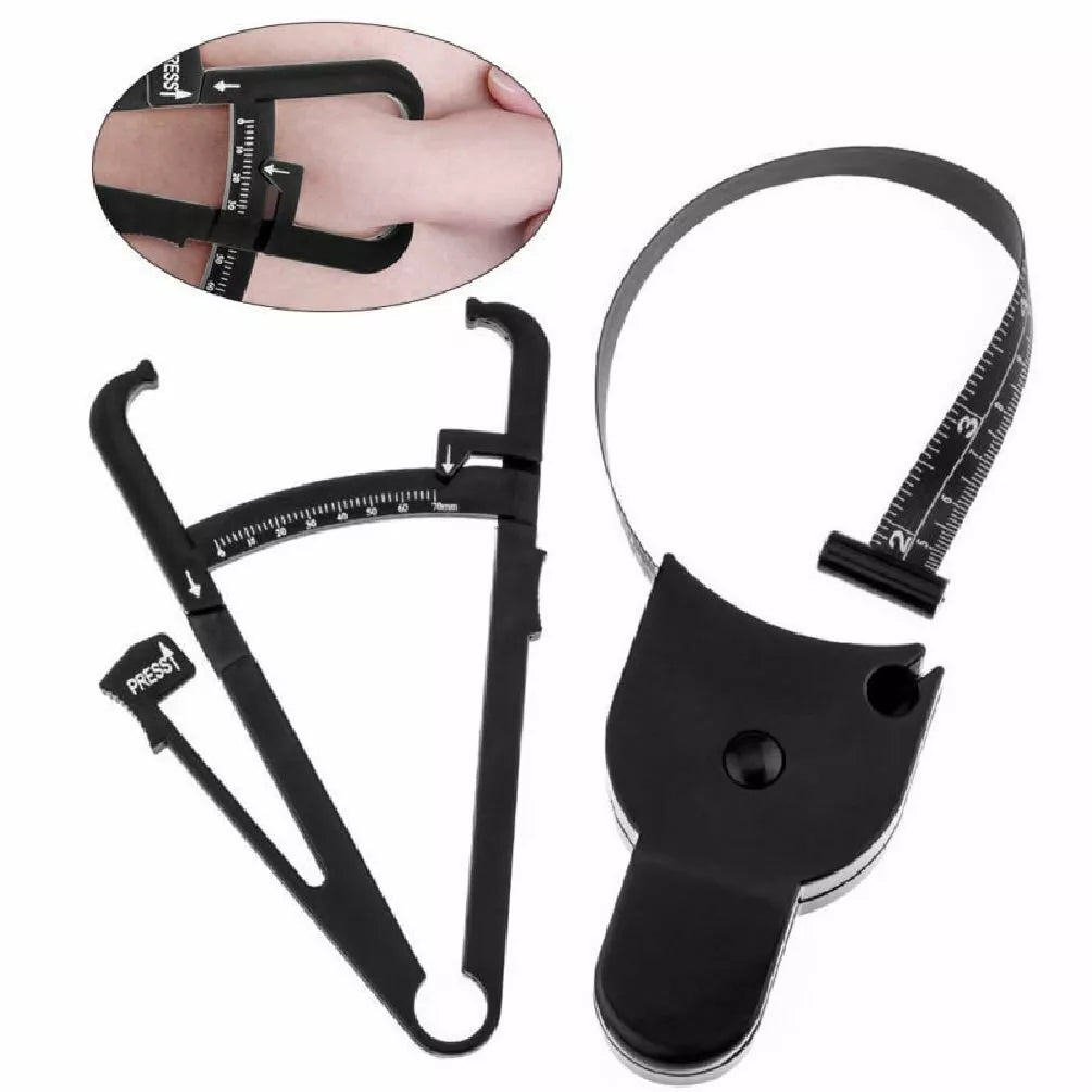 Kitcheniva Body Fat Caliper & Mass Measuring Tape Set 2 Pcs