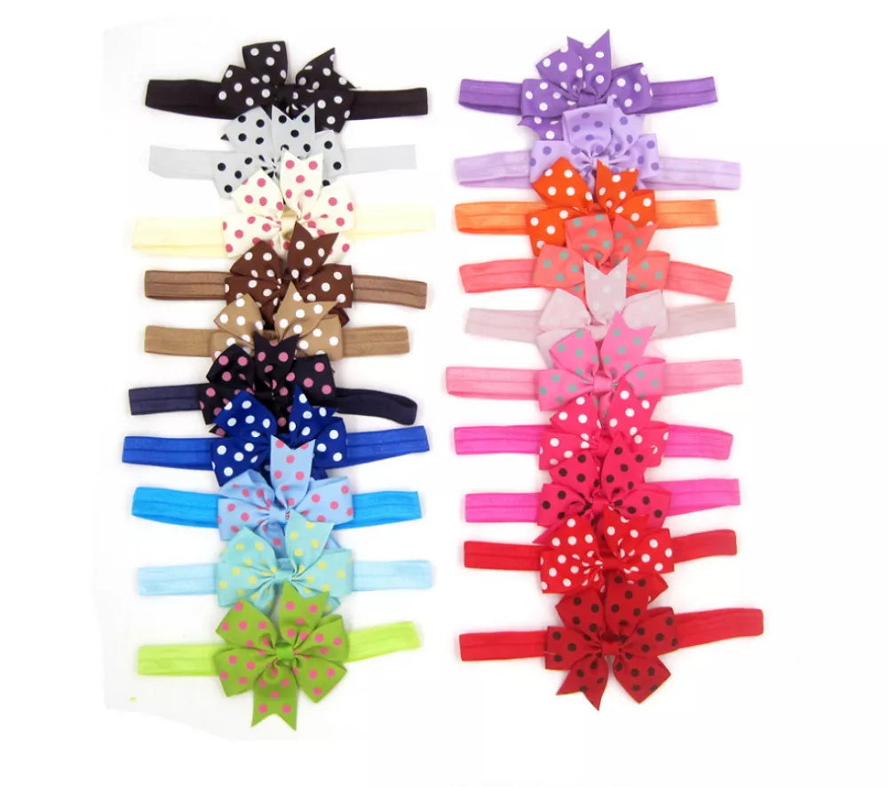 Kitcheniva Infant Girl Bow Headbands 20 Pcs