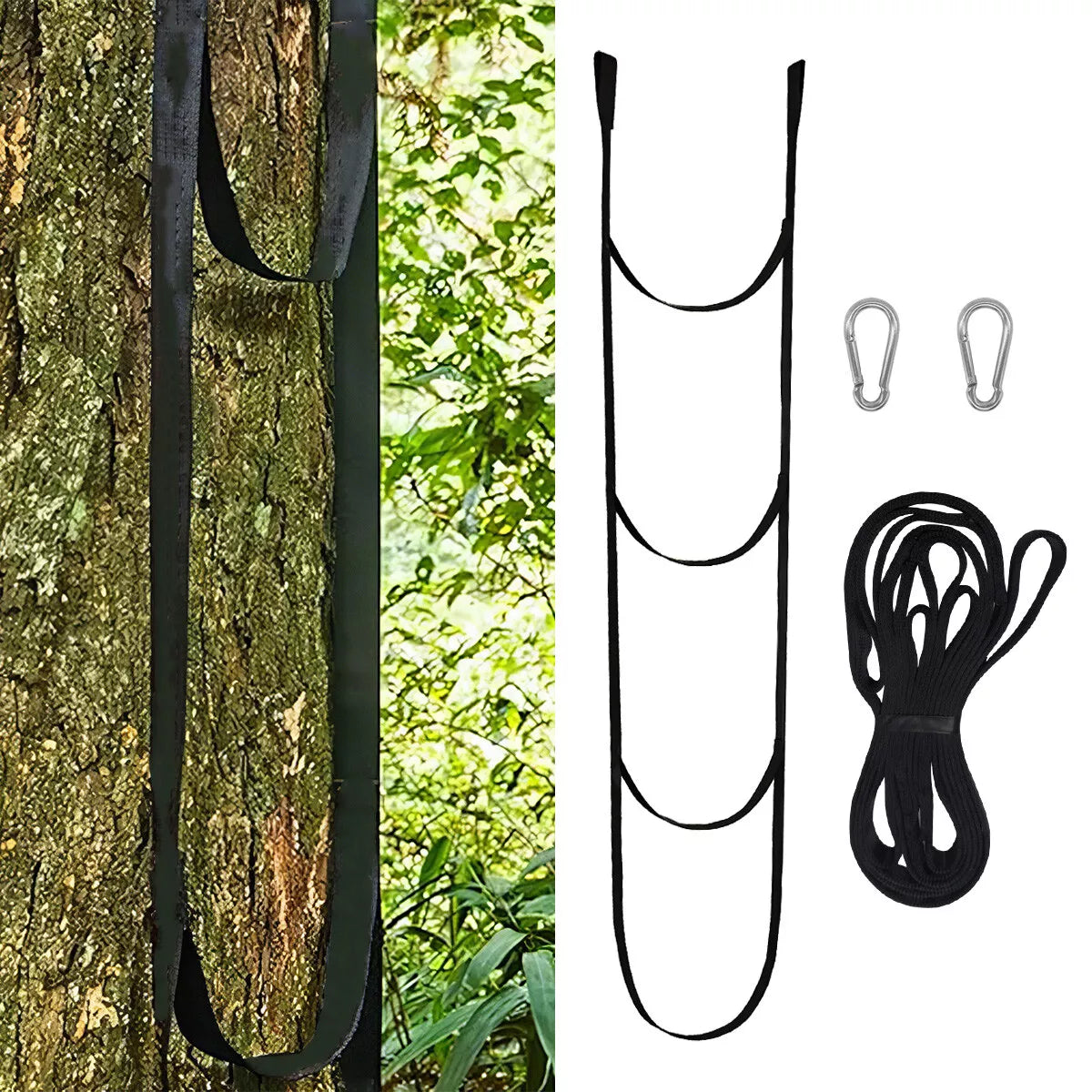 Kitcheniva 3-Step Climbing Stick Aider With Two Durable Carabiners
