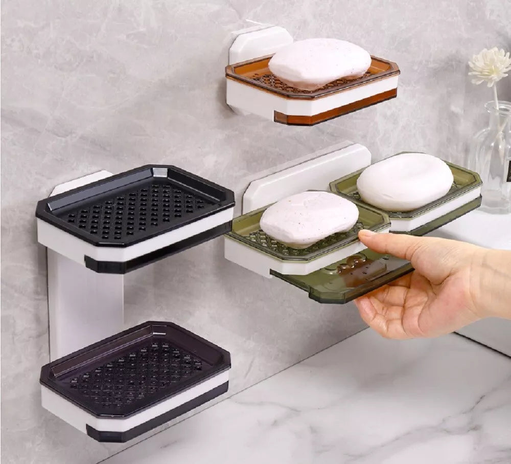 Kitcheniva Wall-Mounted Double Layer Soap Dish