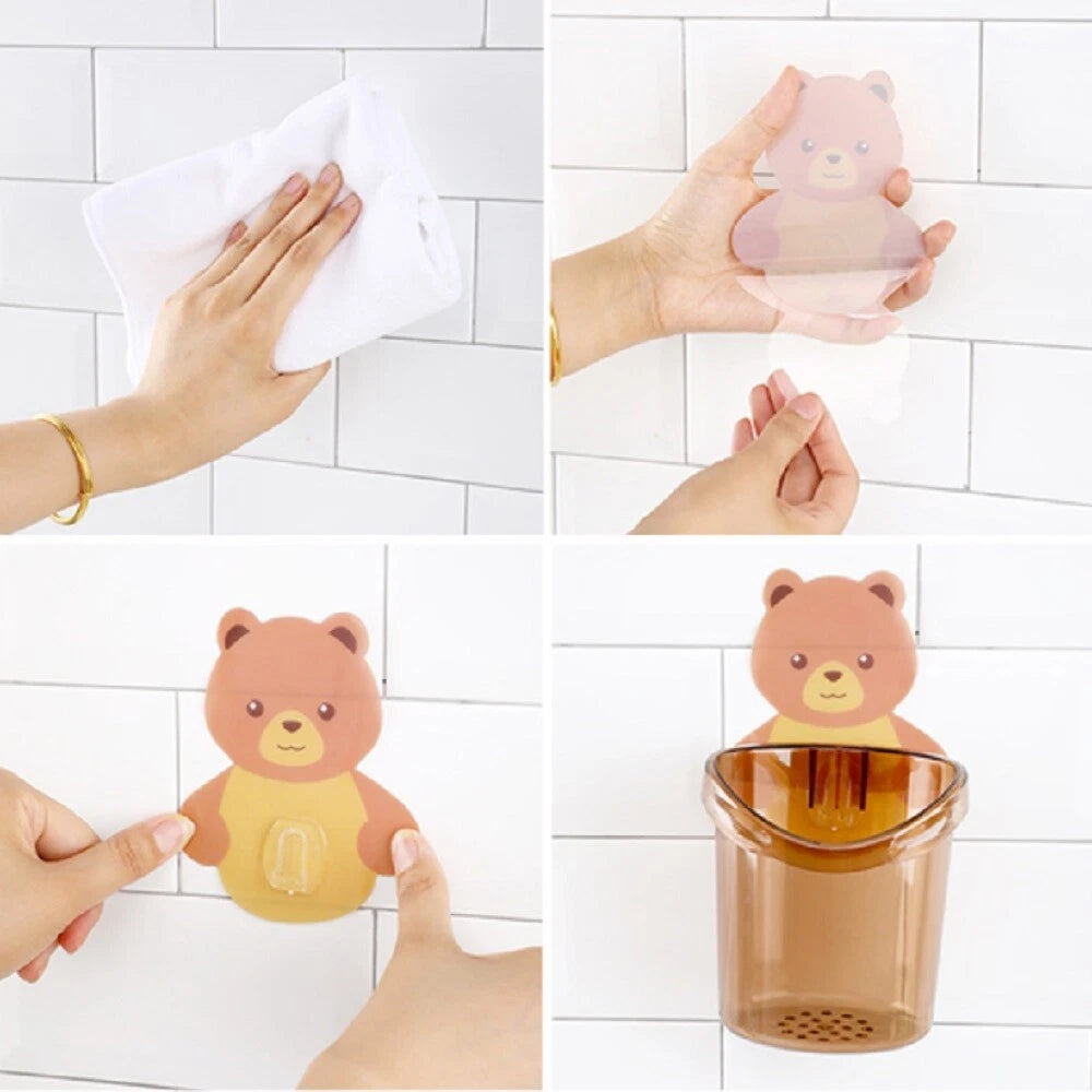 Kitcheniva Wall Mounted Toothbrush Holder Cup