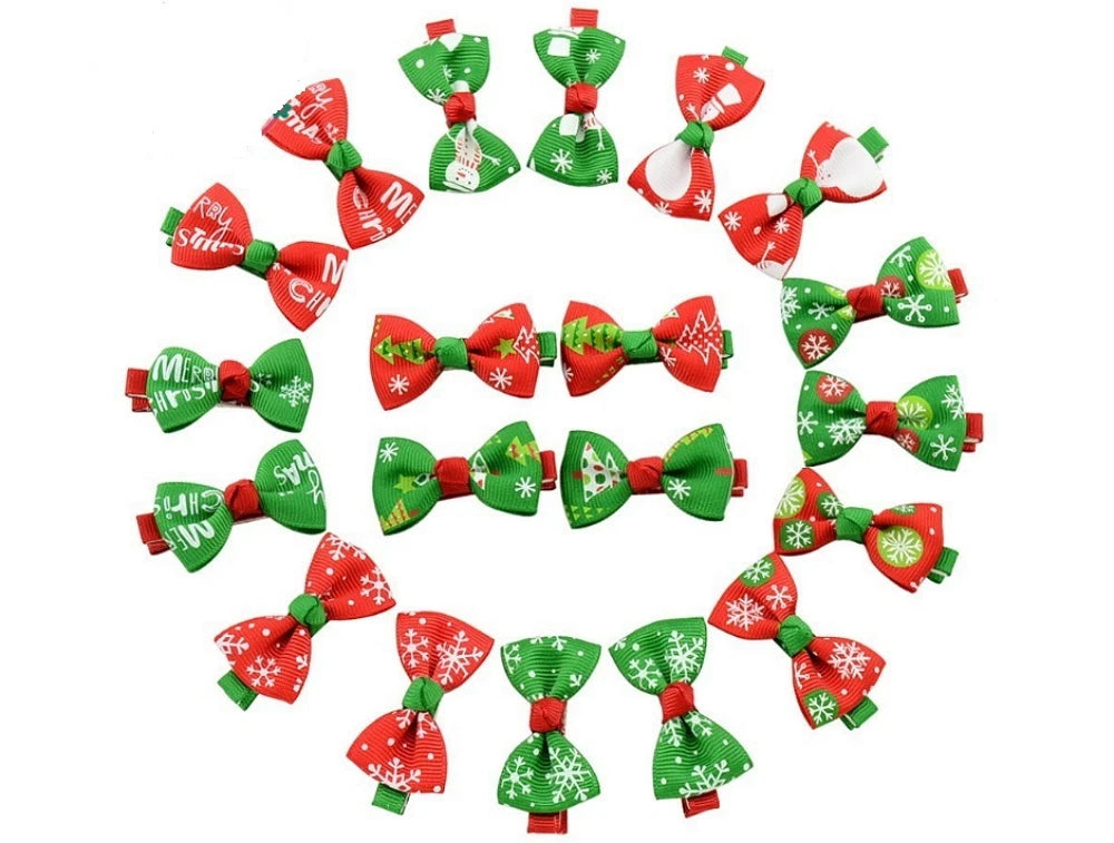 Kitcheniva Girls Snowflake Ribbon Hair Bows 20 Pcs