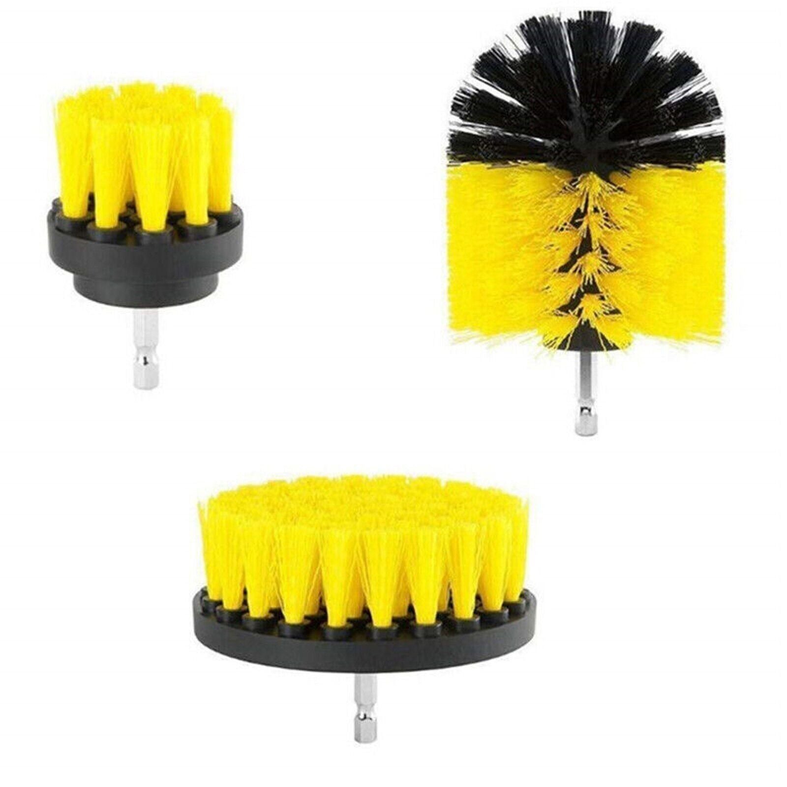 Kitcheniva 3-Pcs Drill Brushes Set Tile Grout Power Scrubber Cleaner