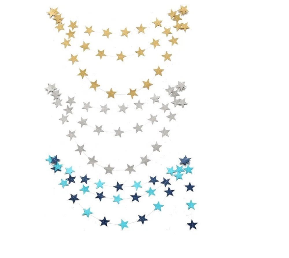 Kitcheniva Hanging Stars Party Decoration 3 Pcs