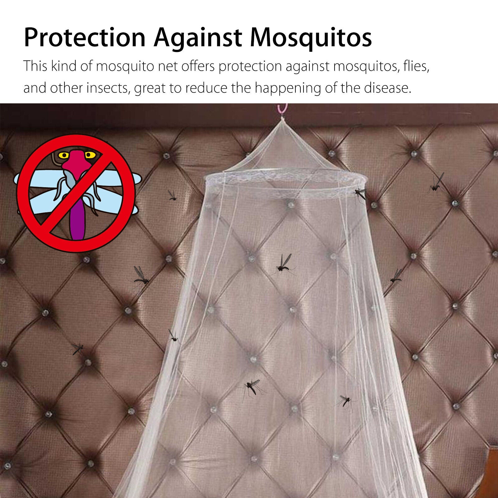 Eeekit Mosquito Net Bed Queen Size Home Bedding Lace Canopy