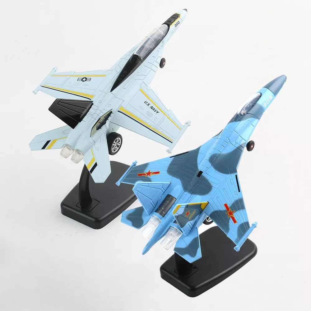 Kitcheniva F-18 + Su-35 1:72 Fighter Jet Aircraft Diecast Plane