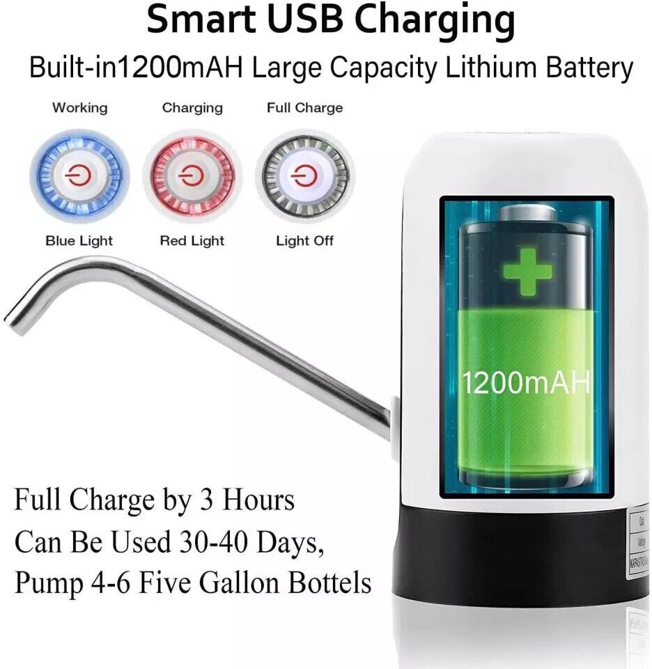 Kitcheniva Electric Water Bottle Switch Pump Dispenser