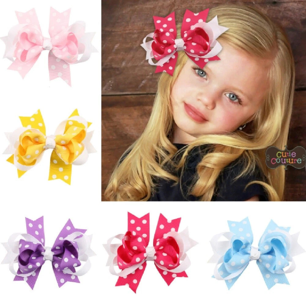 Kitcheniva Girl Bowknot Hairpins Set 5 Pcs