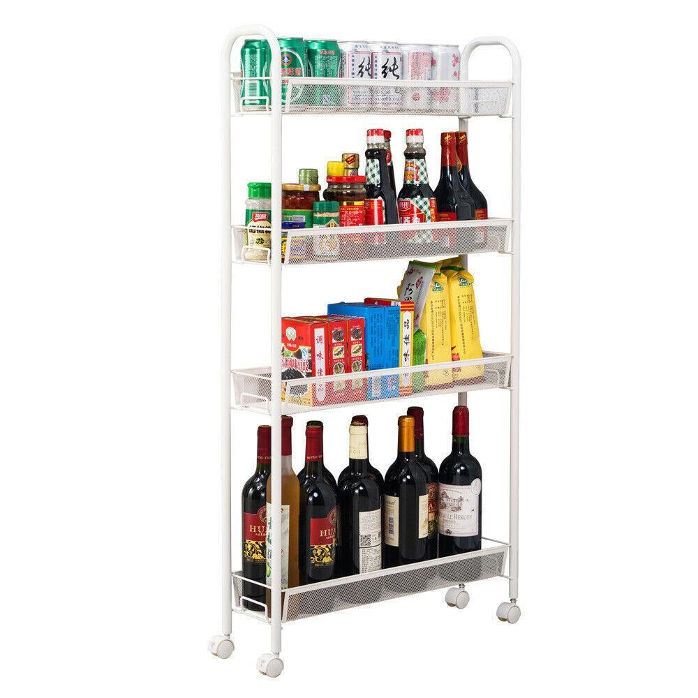 Kitcheniva Rolling 4 Layer Shelf Slim Can Spice Rack Holder