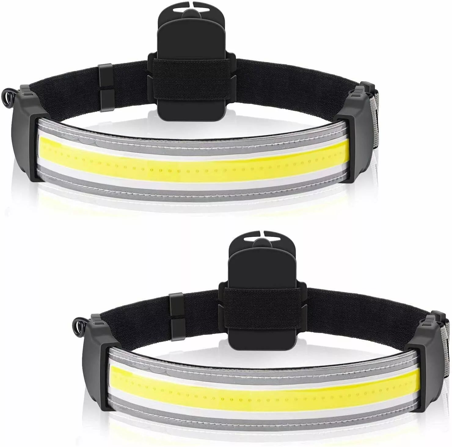 Kitcheniva Headlamp Flashlight 2000 Lumens LED 220° Wide Beam 2 Pcs