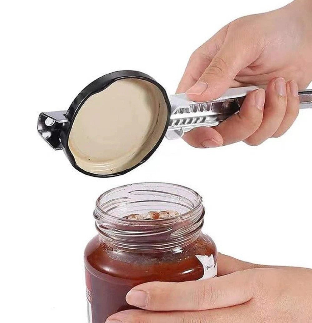 Kitcheniva Adjustable Stainless Steel Jar Opener Easy Grip Handle