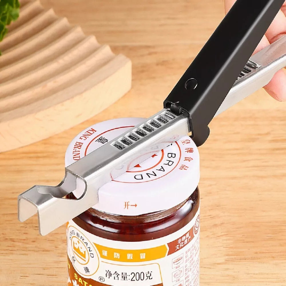 Kitcheniva Adjustable Stainless Steel Jar Opener Easy Grip Handle