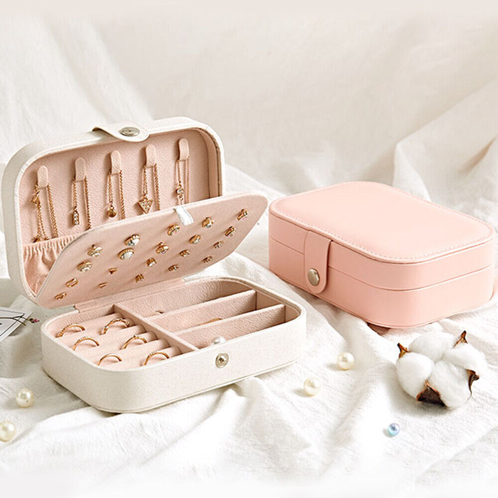 Kitcheniva Portable Travel Jewelry Box Organizer Velvet