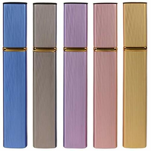 Kitcheniva 5-Pieces 12ml Mini Refillable Travel Perfume Atomizer Bottle Spray