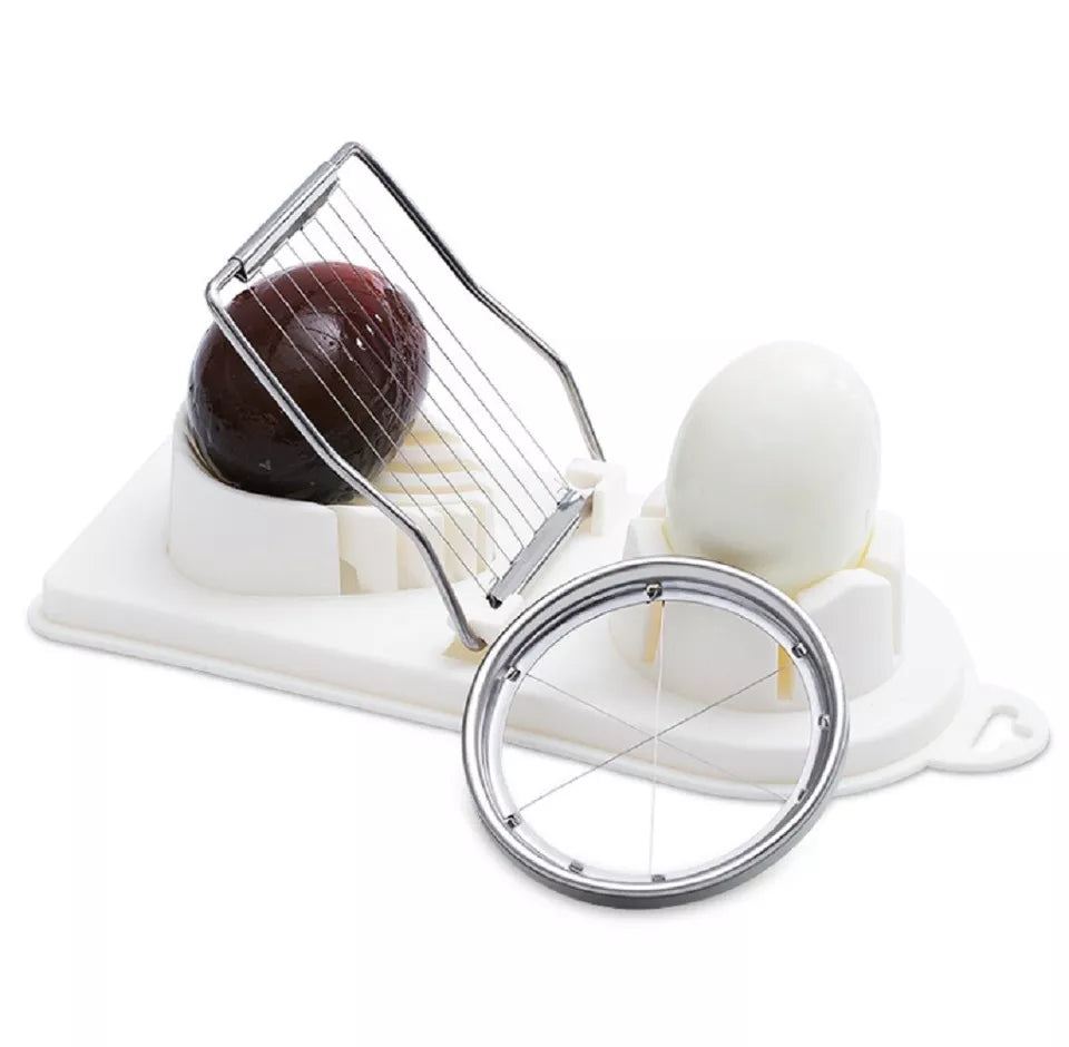 Kitcheniva 2-in-1 Stainless Steel Egg Slicer & Mushroom Tomato Chopper