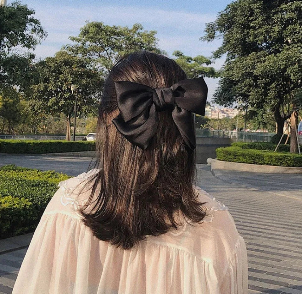 Kitcheniva Large Ribbon Bow Hair Clips Set 6 Pcs