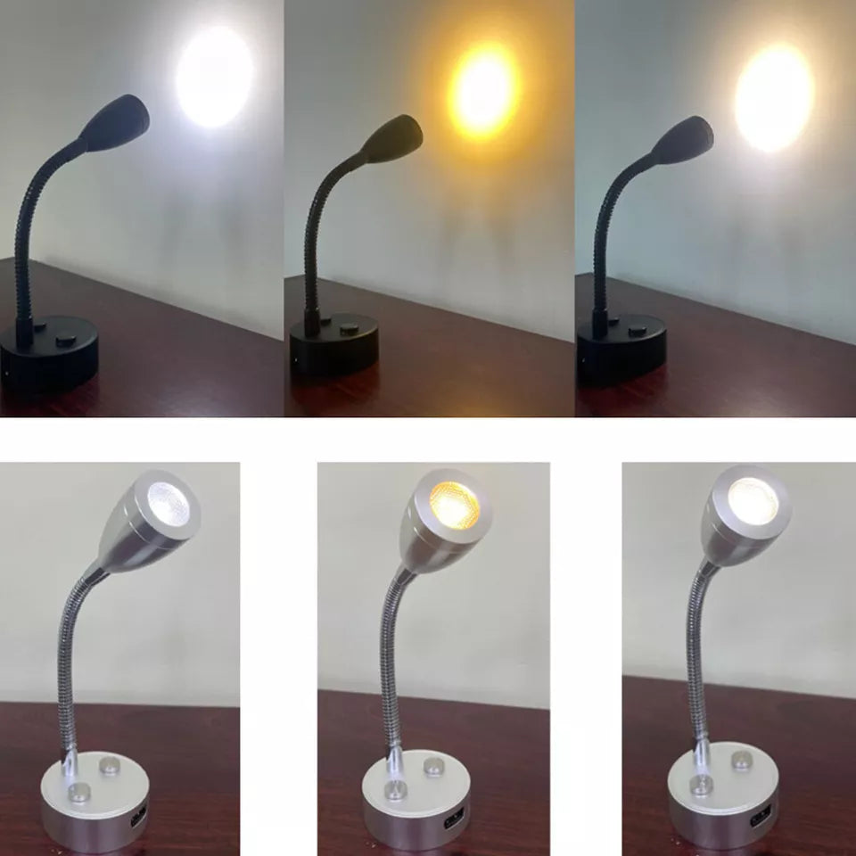 Kitcheniva 12V LED Reading Light Wall Mount 2 Pcs
