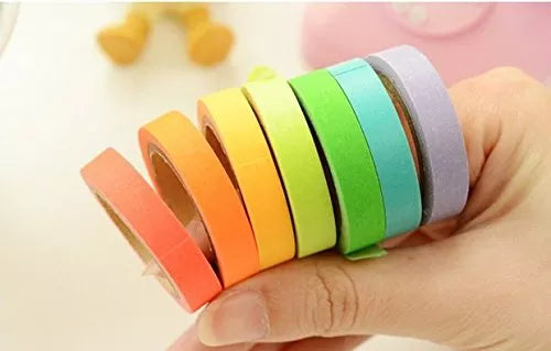 Kitcheniva Rainbow Writable Washi Tape Set 10 Pcs
