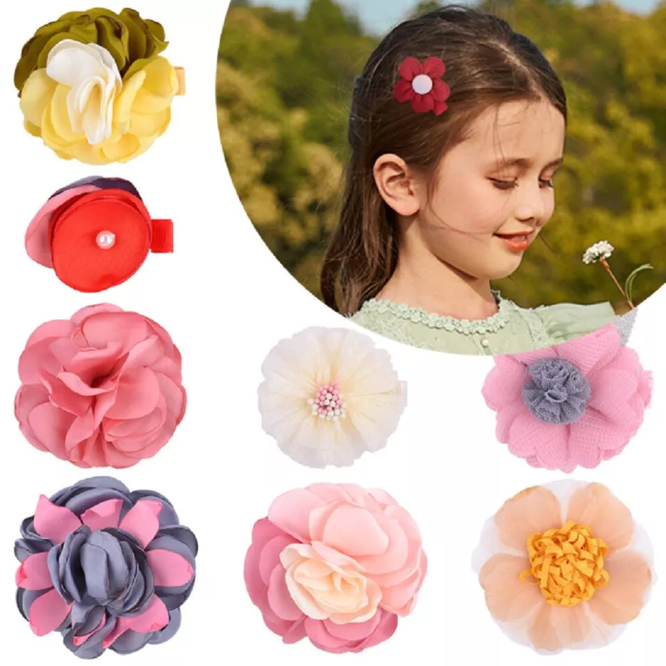 Kitcheniva Colorful Baby Girls Flower Hair Clips 10 Pcs