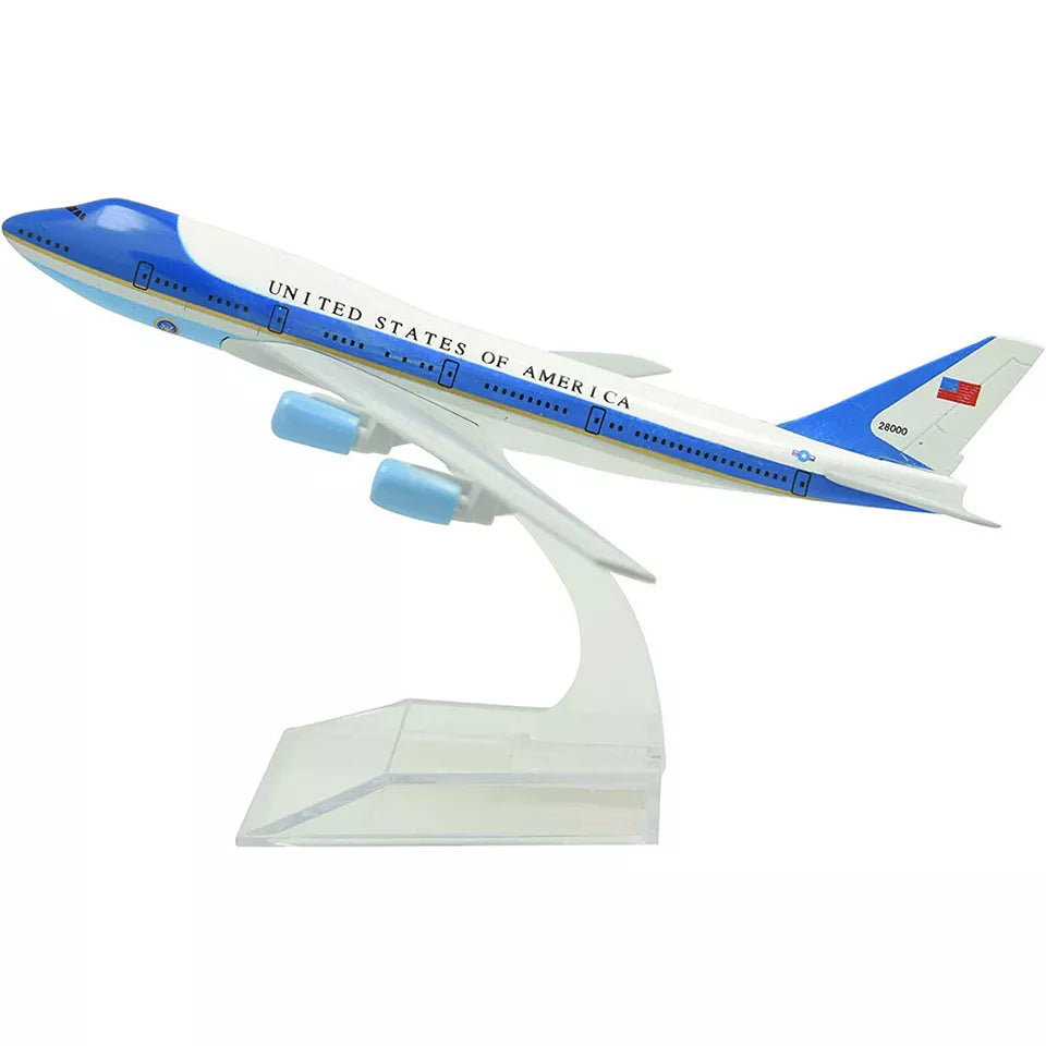Kitcheniva 1:400 Aircraft Boeing 747 Air Force One 16cm Alloy Plane