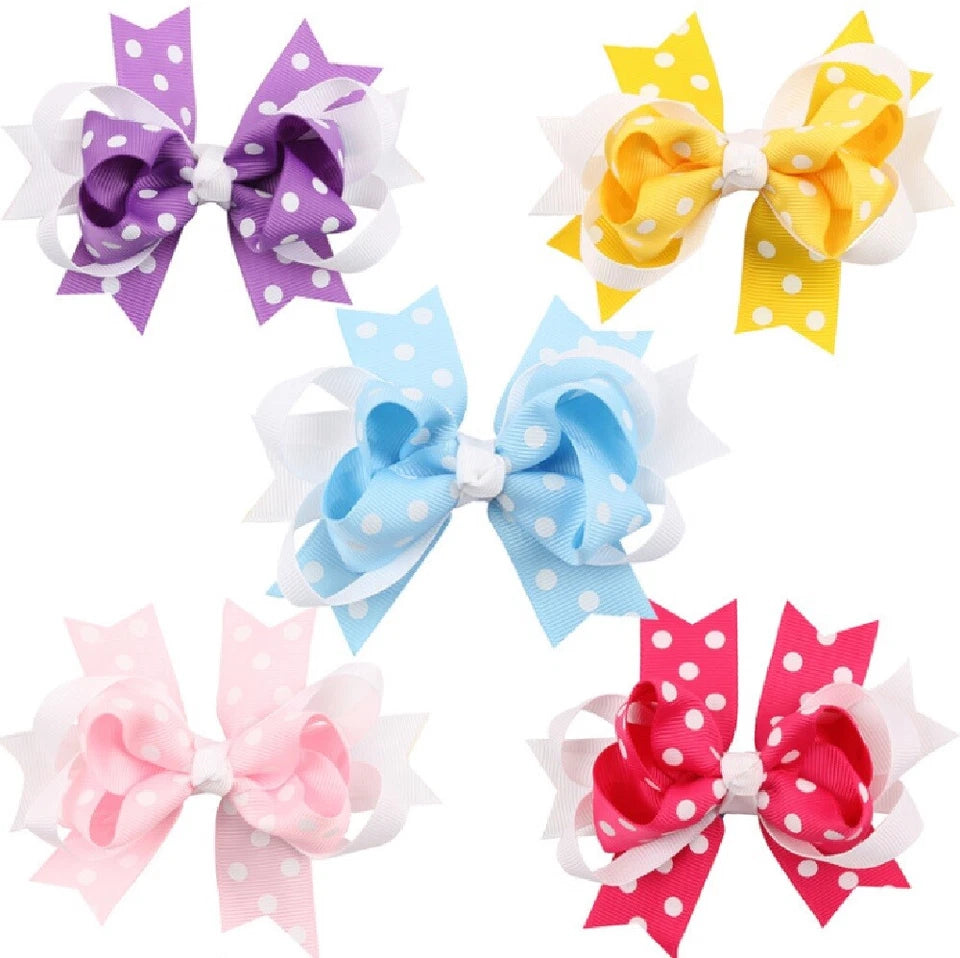 Kitcheniva Girl Bowknot Hairpins Set 5 Pcs