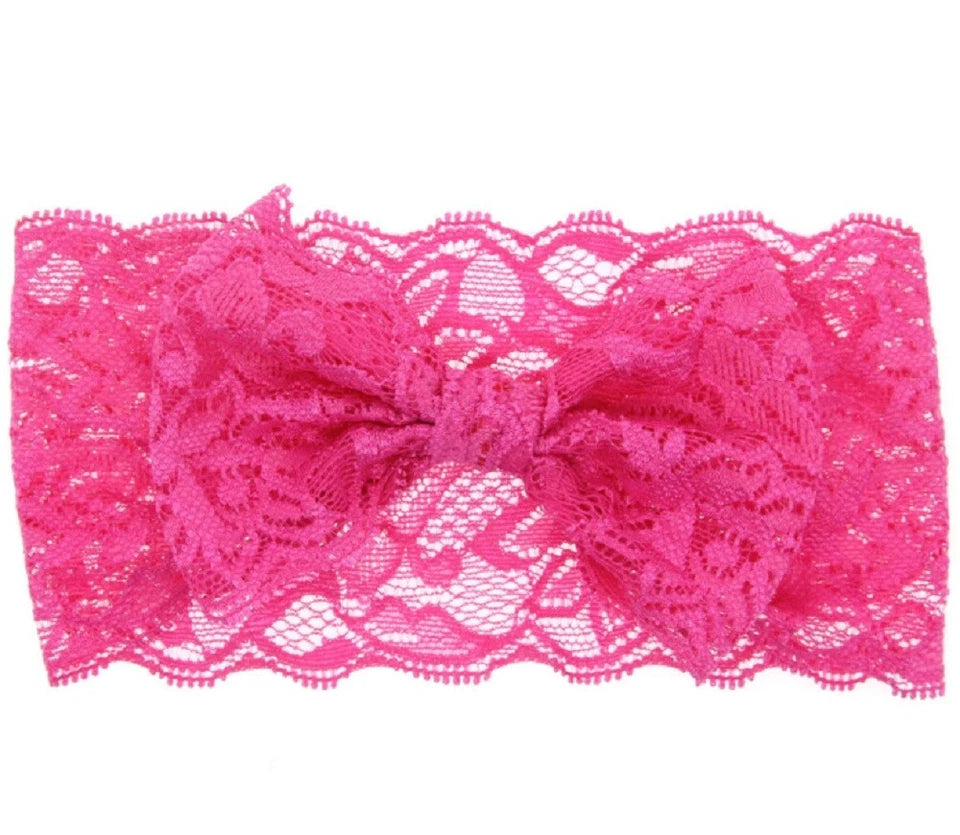 Kitcheniva Lace Bow & Flower Hair Band 8 Pcs