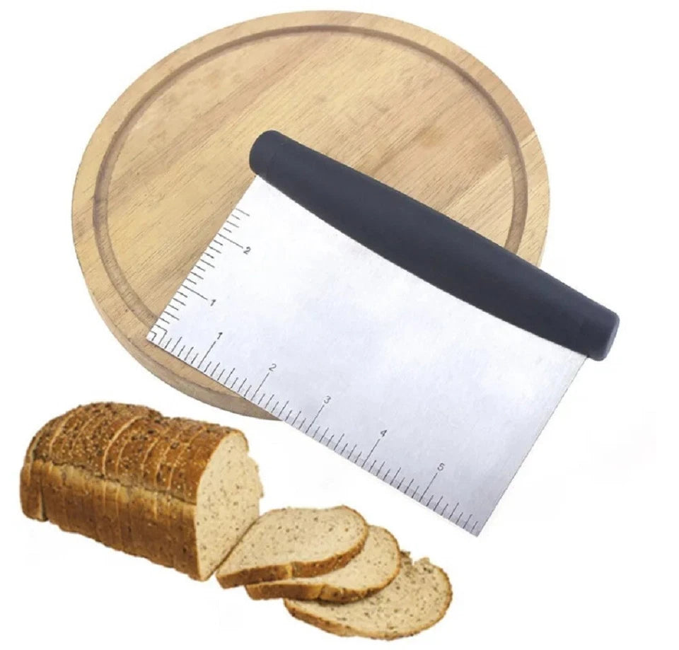 Kitcheniva Stainless Steel Dough Bench Scraper