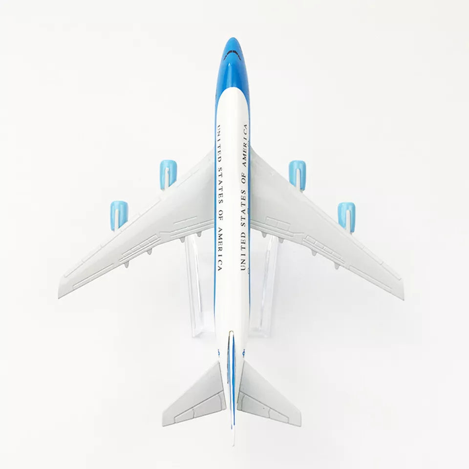 Kitcheniva 1:400 Aircraft Boeing 747 Air Force One 16cm Alloy Plane